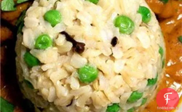 Matar Pulao (arroz com ervilhas)