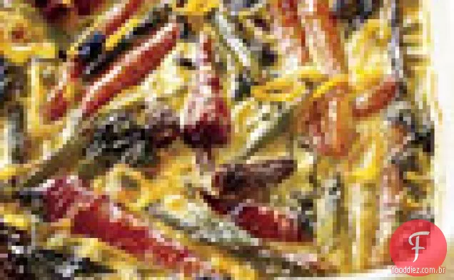 Fricassée vegetal da primavera com creme de açafrão