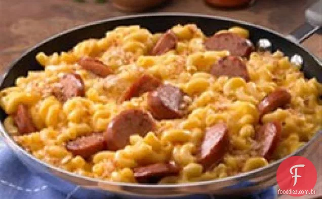 Frigideira Mac e queijo & Kielbasa