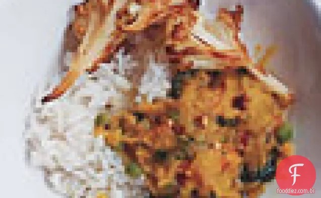 Guisado de lentilha vermelha com legumes