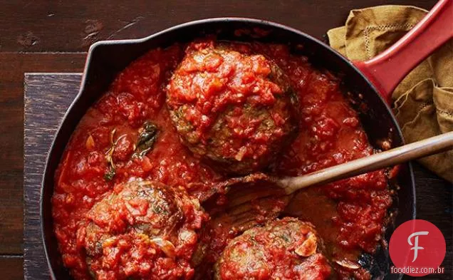 Almôndegas Italianas De Queijo Jumbo