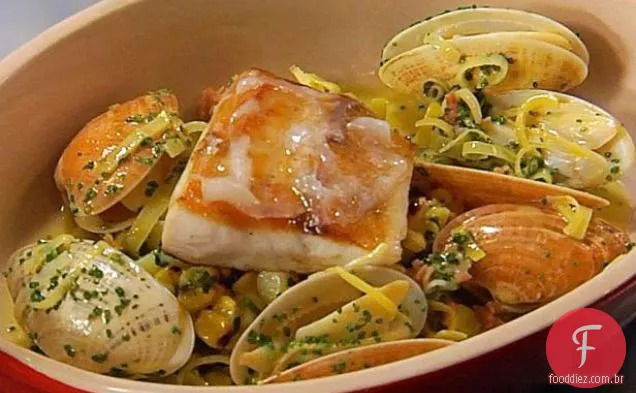 Cobia com novo Smyrna Clam Chowder
