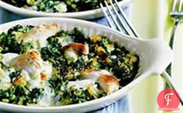 Caçarola De Frango E Espinafre