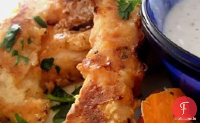 Churrasco frango frito
