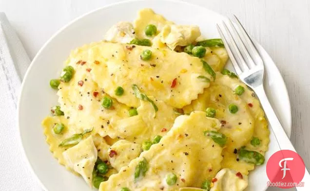 Agnolotti Com Molho De Alcachofra