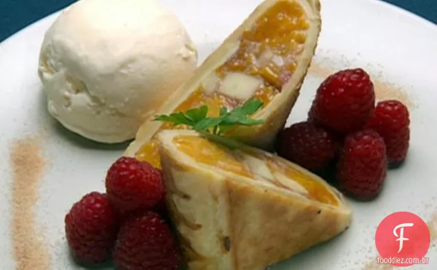 Appleberry-Peach Strudel-Estilo Pastelaria