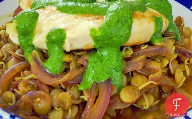 Lentilhas Germinadas De Curry De Coco