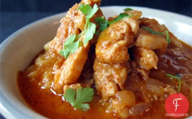 Frango e lentilhas de estilo Marroquino