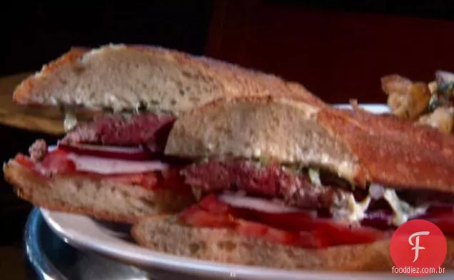 Bifteki Burger Sandwich