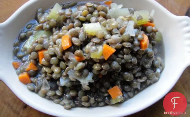 Cozinhe o livro: lentilhas francesas básicas