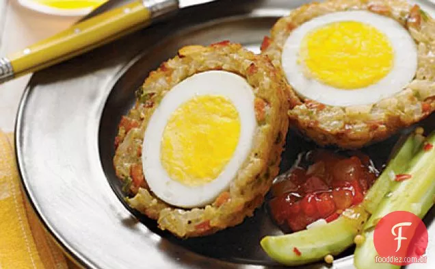Ovos Escoceses De Arroz Sujo