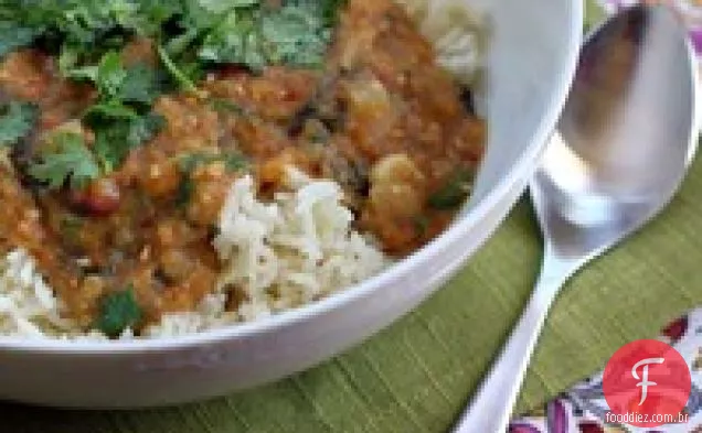 Lentilhas de fogão lento com especiarias indianas