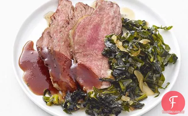 Bife Chipotle com couve