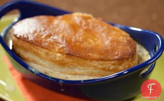 Tortas de milho e caranguejo