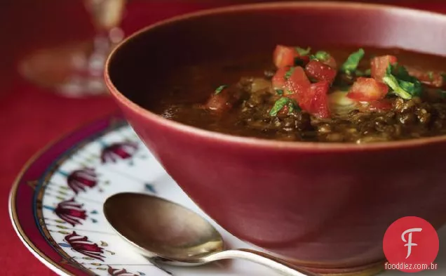 Sopa De Lentilha Preta