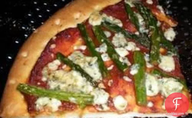 Queijo azul e espargos Pizza