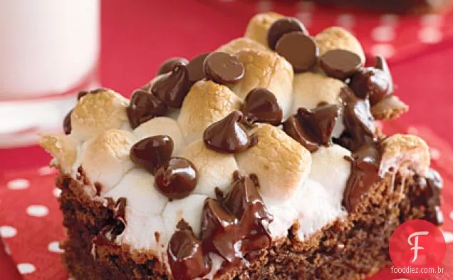 Brownies Com Cobertura De Marshmallow Fudgy
