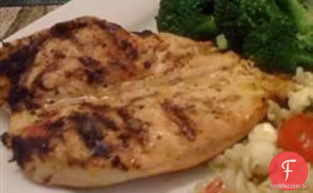 Frango grelhado com marinada de Manga-Riesling