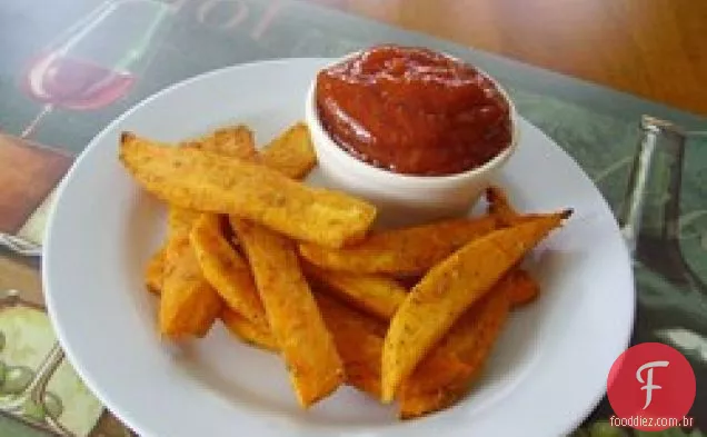 Molho picante fácil do Ketchup para batatas fritas doces