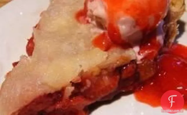 Torta de ruibarbo de morango III