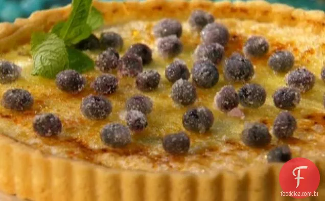 Blueberry Creme Brulee Tart