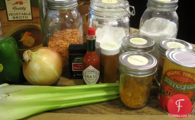 Pimenta Vermelha Picante Da Lentilha
