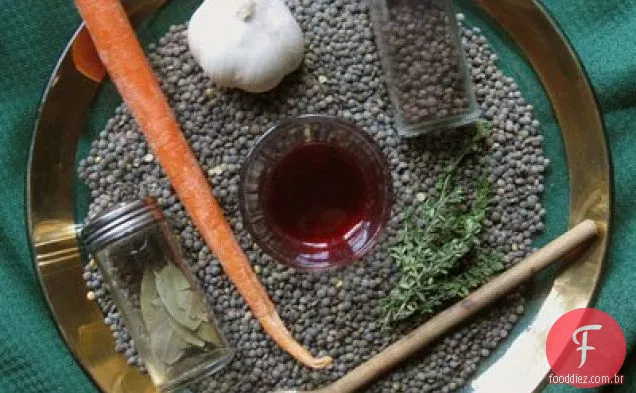 Salsicha De Alho Com Lentilhas Verdes