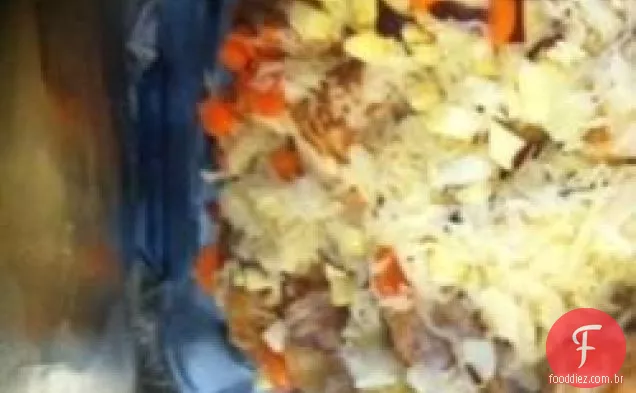 Experimente você vai gostar caçarola Kraut