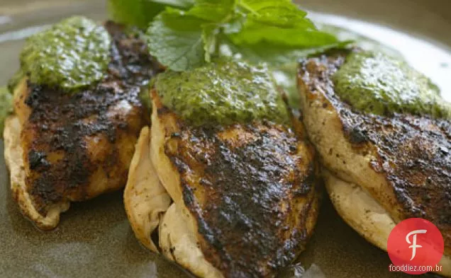 Espanhol-Frango Esfregado Com Especiarias