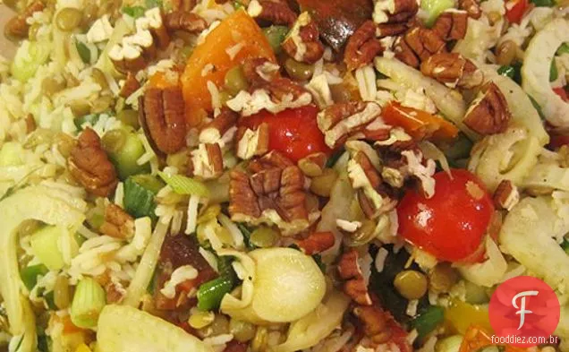 Lentilha De Limão E Salada De Arroz