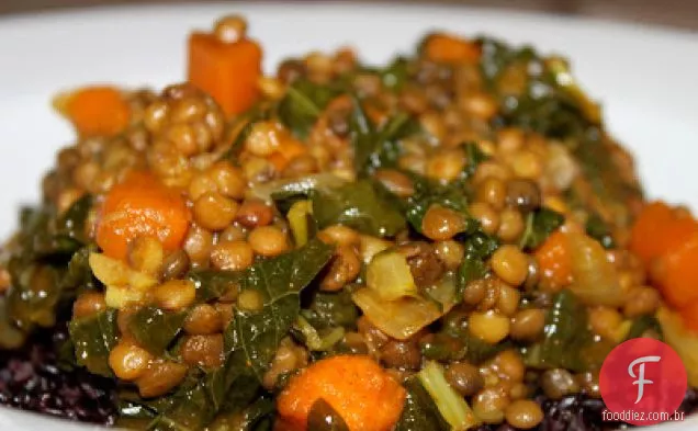 Lentilha E Batata Doce Dal Com Arroz Proibido