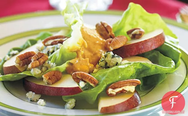 Peras fatiadas com Dollop Rémoulade