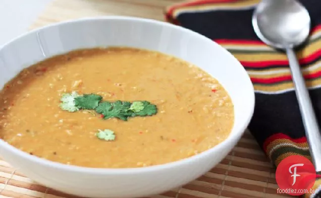 Receita De Sopa De Lentilha De Coco Temperada