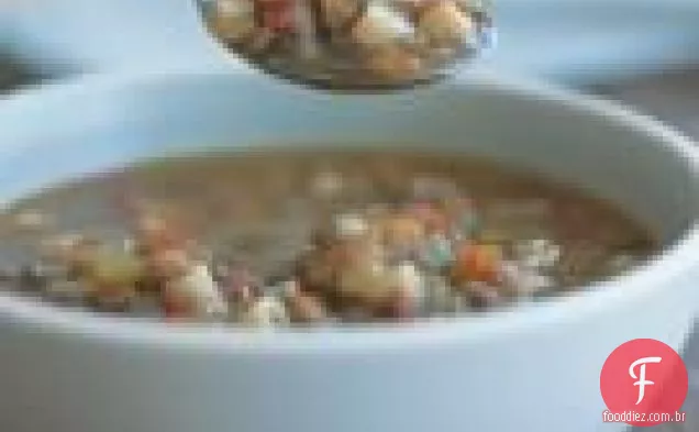 Sopa De Lentilha Com Macarrão