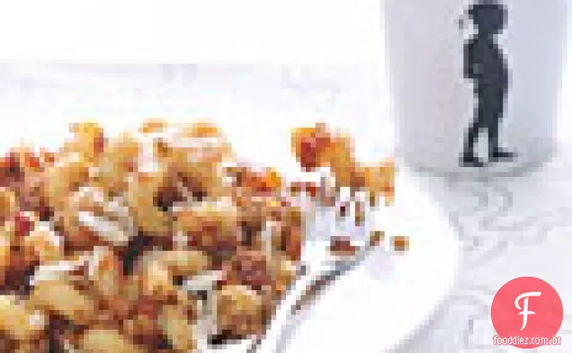 Macarrão com lentilha à bolonhesa