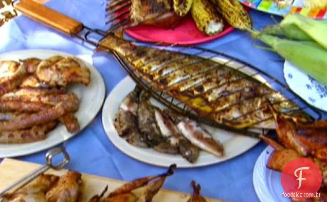 Peixe Azul Grelhado Inteiro