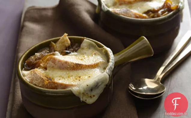 Sopa De Cebola Francesa Leve