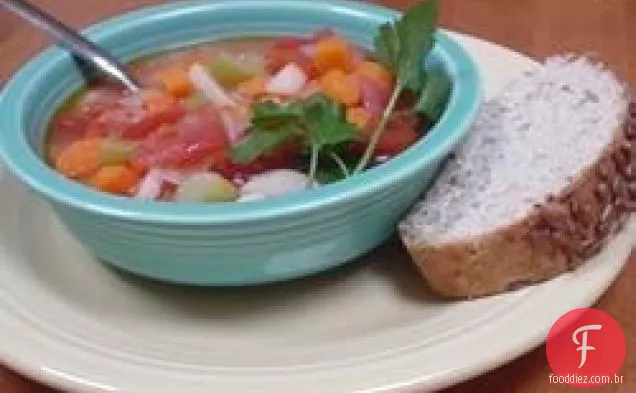Sopa De Cevada De Tomate