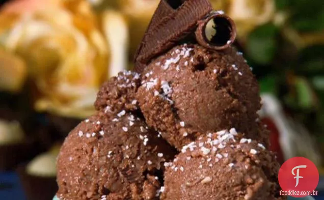 Sorvete Com Grãos De Chocolate