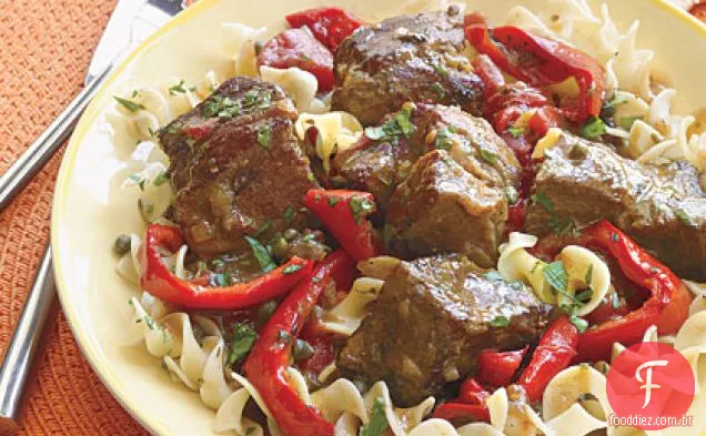 Ensopado de carne com pimentão