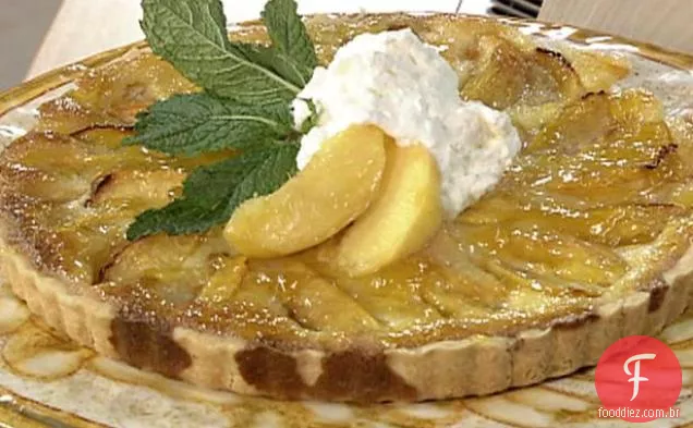 Torta De Creme De Pêssego