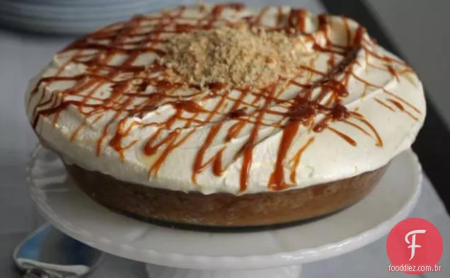 Torta De Pudim De Banana Com Caramelo Salgado