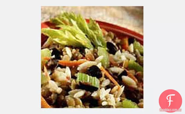 Salada de lentilha e Orzo