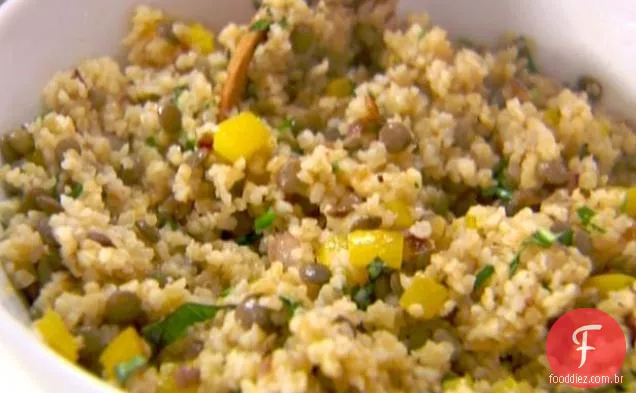 Herbed Bulgur-Lentilha Pilaf