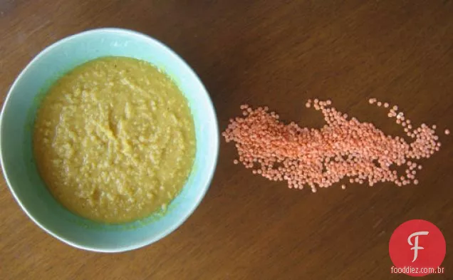 Sopa De Lentilha Vermelha Curried