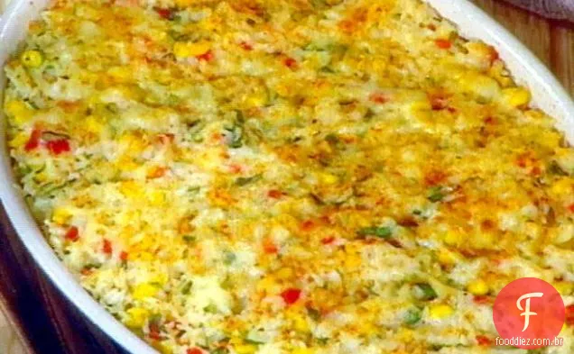 Arroz do sudoeste com queijo