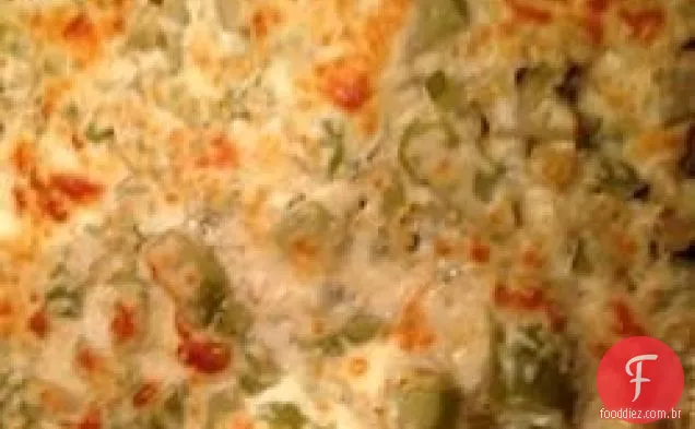 Chayote com ovo e queijo