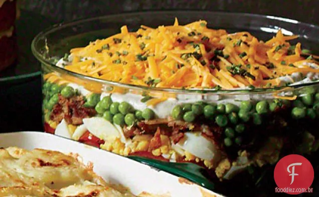 Salada Em Camadas À Frente
