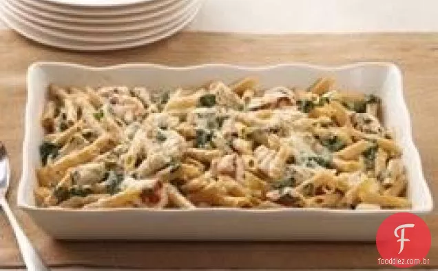 Frango Penne Florentine Assar