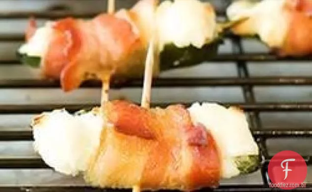 Bacon Embrulhado Jalapeno Poppers